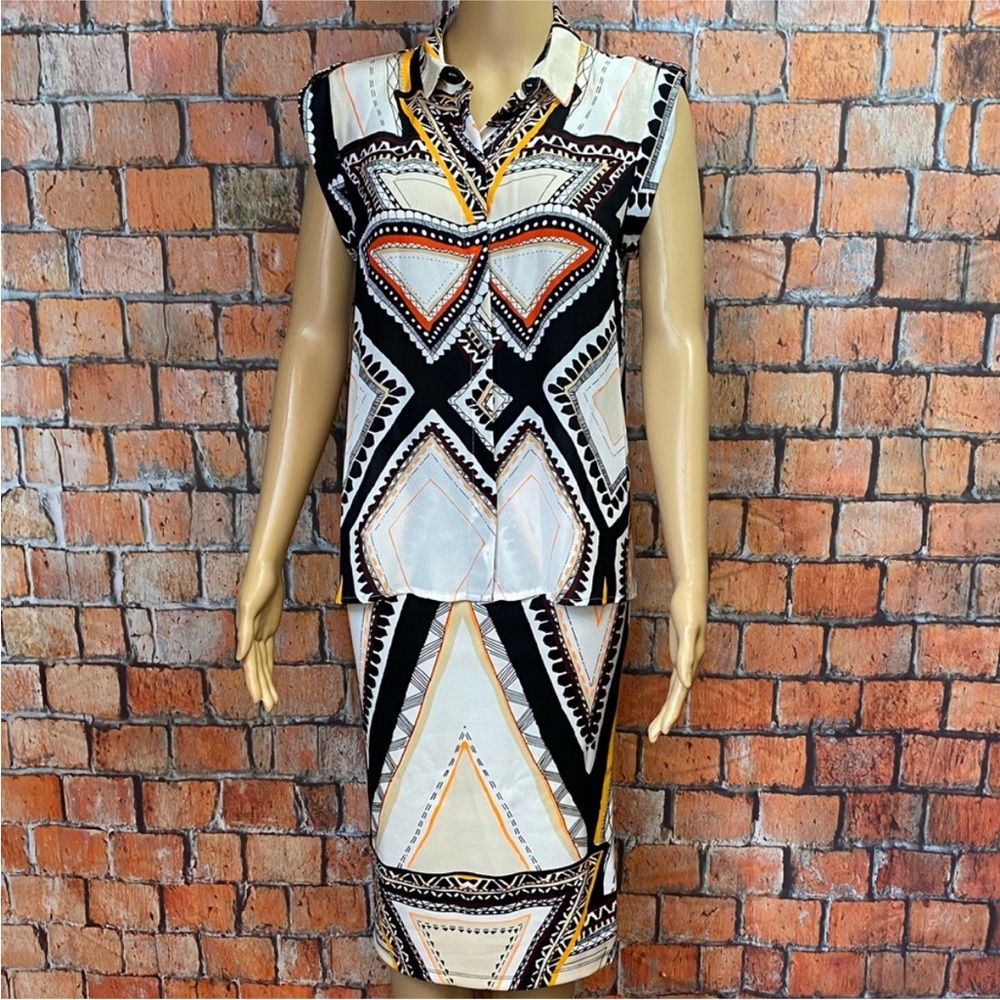 Mossimo for Target Geometric Print Skirt‎ Set